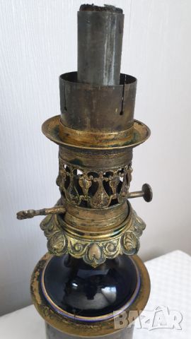 Комплект френски старинни месингови лампи 19ти век, снимка 6 - Антикварни и старинни предмети - 45254757