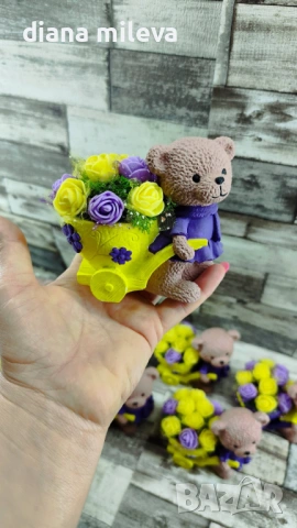 Сладки малки мечета в жълто и лилаво!, снимка 9 - Декорация за дома - 53201471