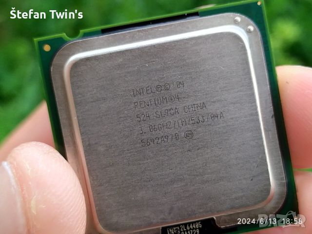 ✅ Процесор Intel Pentium 4 524 SL9CA 3.06GHz 1MB Cache 533MHz FSB LGA775, снимка 1 - Процесори - 46188862