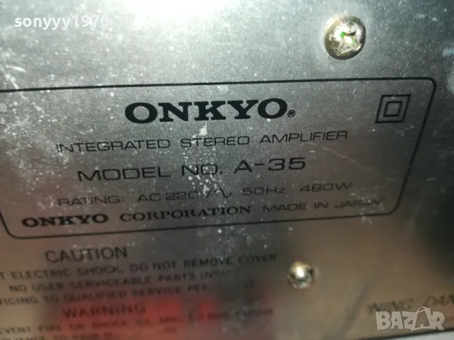 ONKYO A-35 STEREO AMPLI-MADE IN JAPAN-ВНОС SWISS 2704251121LNWC, снимка 11 - Ресийвъри, усилватели, смесителни пултове - 50052479