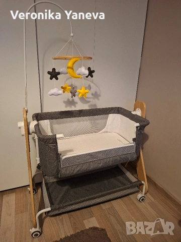 Бебешка кошара с падаща страна Chipolino Heart 2 heart, снимка 4 - Кошарки - 53101763