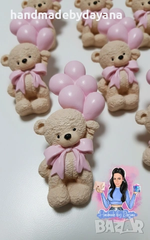 Подаръци за гости - мече с балони 