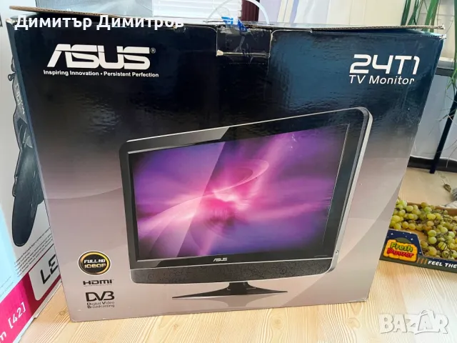 Телевизор "Asus" 24T1 61 см, снимка 6 - Телевизори - 47207185