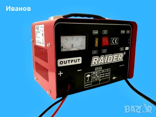 Ново Зарядно за акумулатор RAIDER RD-BC11 / 3.5 A, 25-135 Ah, снимка 5 - Друга електроника - 53926632