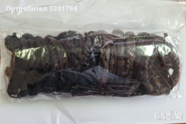 Кожени гривни 30бр, снимка 2 - Гривни - 53491409