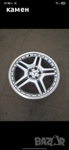 Оригинални двукомпонентни AMG  джанти 19 цола 4бр еднакви  Мерцедес Е CLS SL класа W211 W219 W230 , снимка 3 - Гуми и джанти - 53638911