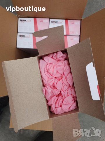 Розови нитрилни ръкавици , снимка 3 - Медицински консумативи - 52344380