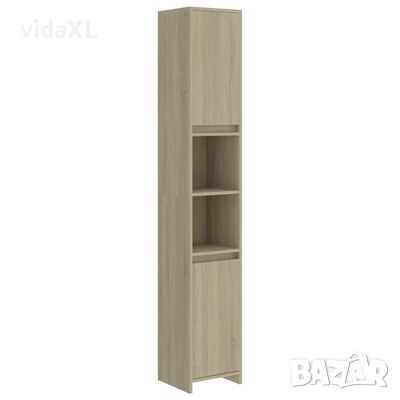 vidaXL Шкаф за баня, дъб сонома, 30x30x183,5 см, ПДЧ(SKU:802600