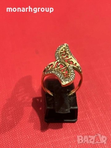 Златен пръстен /585/, снимка 2 - Пръстени - 53408807