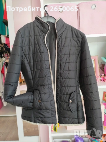 Пролетно олекотено черно яке слим модел S