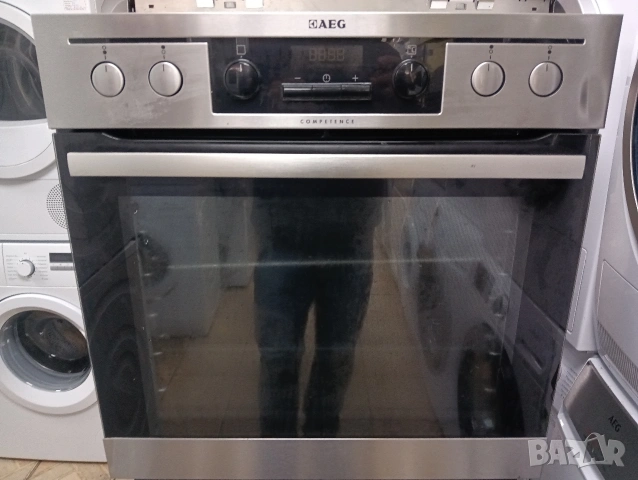 Иноксова печка за вграждане с индукционни котлони Аег Aeg Made in Germany с две години гаранция!, снимка 8 - Печки, фурни - 53921384
