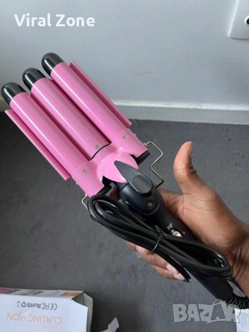 Тройна ретро преса за къдрене на косата. , снимка 10 - Преси за коса - 53490155