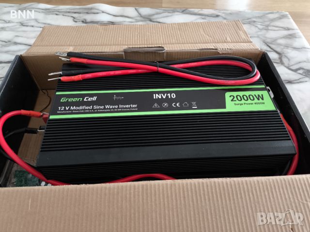 Инвертор PRO GREEN CELL, 12/220V, DC/AC, 2000W/4000W, снимка 1