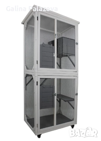 Ново котешко дърво - клетка, на колелца, снимка 2 - За котки - 52914344