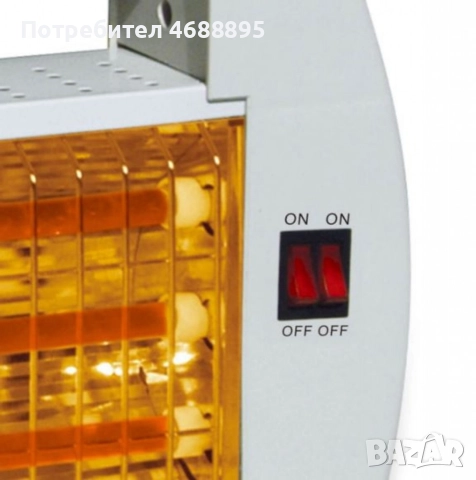 Кварцова отоплителна печка Rosberg – избор между 1000W и 1200W, снимка 3 - Отоплителни печки - 52864426