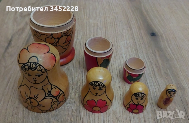 Матрйошки комплект 4 броя за ценители , снимка 6 - Антикварни и старинни предмети - 54175389