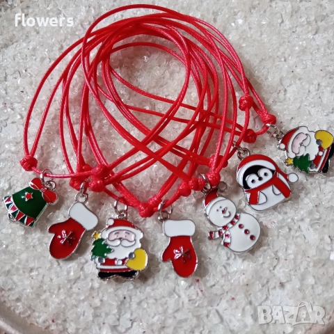 Ръчна изработка Коледни гривни за подаръци 