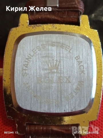 Красив стилен мъжки часовник ROLEX SWISS MADE QUARTZ с кожена каишка 38134, снимка 5 - Мъжки - 53390362