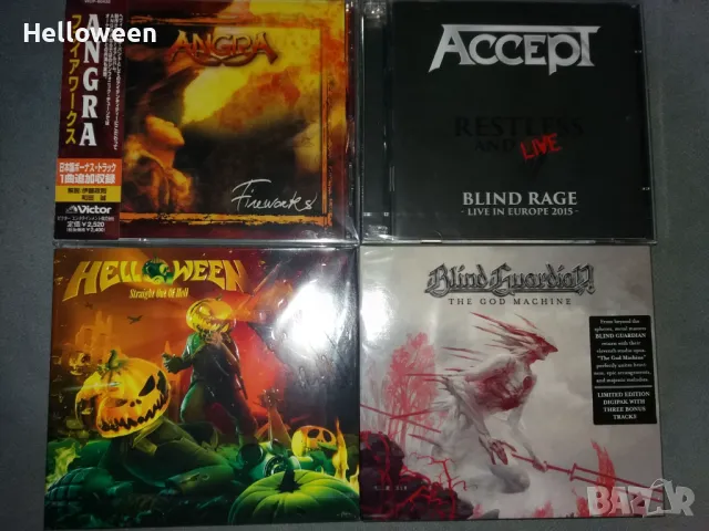 HELLOWEEN<AXEL RUDI PELL<ANGRA<ACCEPT, снимка 1 - CD дискове - 48677587