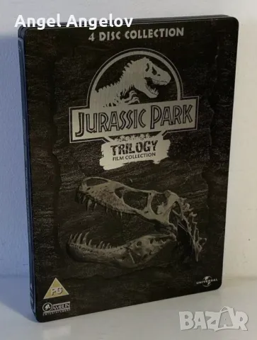 Jurassic Park Trilogy Steelbook DVD, снимка 1 - DVD филми - 48073652