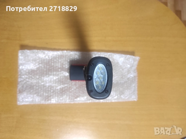 Работна лед лампа 30+7 диода-преэареждаема.(за автомобили,ел.техници и други ремонти и дейности, снимка 4 - Лед осветление - 52367401