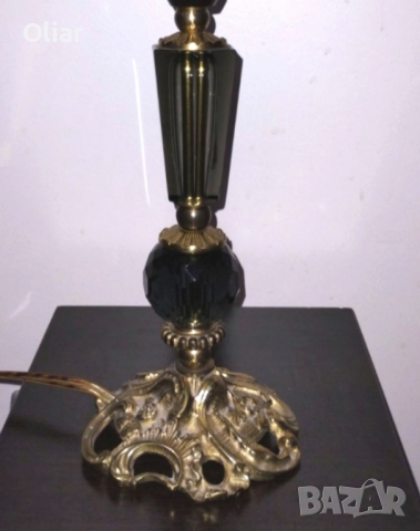 Много красива, стара лампа с абажур. , снимка 4 - Антикварни и старинни предмети - 44961588