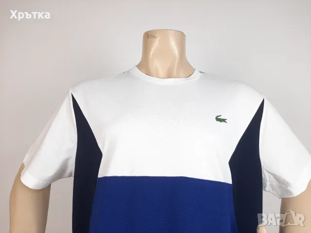 Lacoste Sport Colorblock - Оригинална мъжка тениска размер 3XL, снимка 4 - Тениски - 49556769