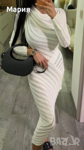 Плажна рокля в бяло, снимка 2 - Рокли - 53134137