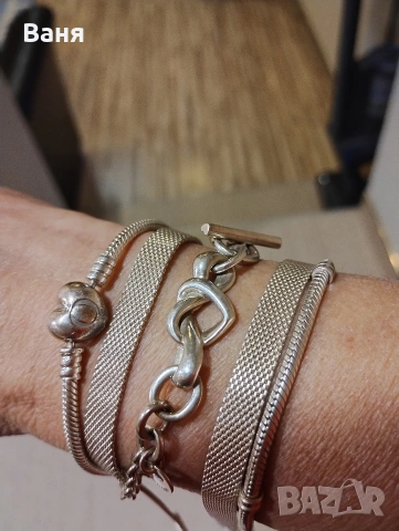 Оригинални гривни Пандора , снимка 3 - Гривни - 53904300