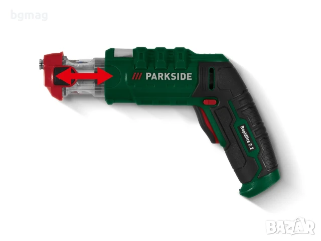 PARKSIDE Rapidfire 2.2, 4V акумулаторна отвертка с комплект битове и калъф, снимка 4 - Винтоверти - 50505138