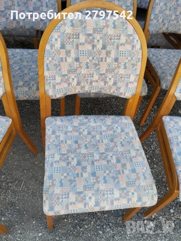 Дървени столове А116 - със сваляща тапицерия , снимка 2 - Столове - 50735745