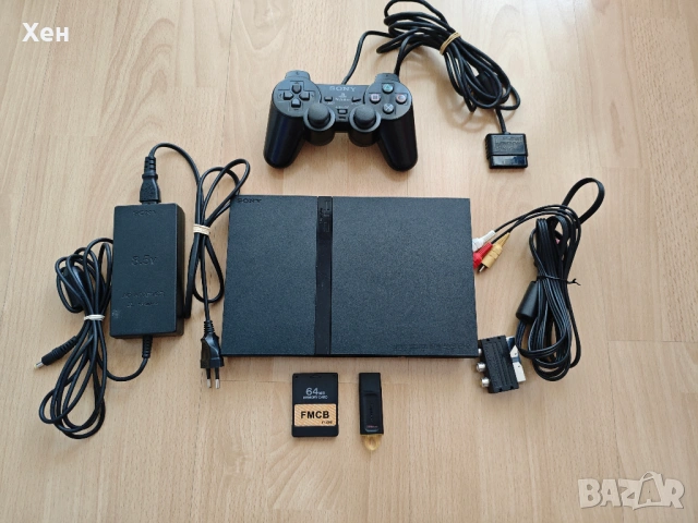 Sony PS2 Slim - хакнат - качени игри - Playstation 2