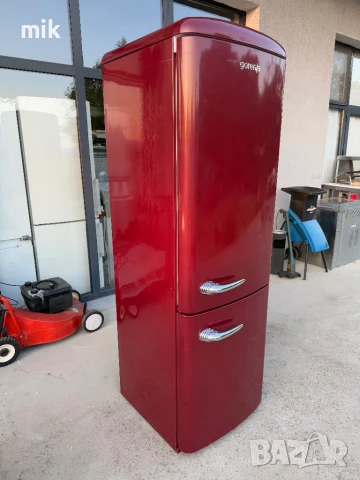 Ретро Червен хладилник с фризер Gorenje 185см, снимка 2 - Хладилници - 50794567