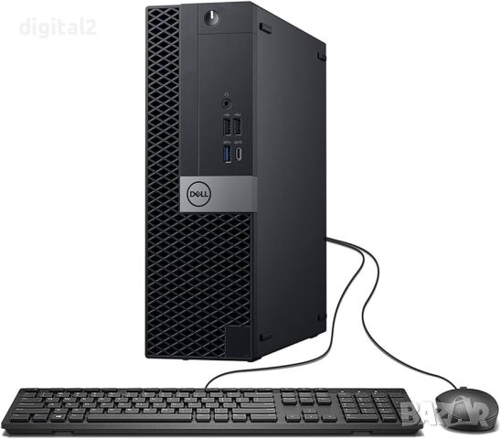 Dell OptiPlex 7050 SF, Intel i7-7700, 8GB, 256SSD, + 1TB HDD, 24м Гаранция, снимка 2 - Работни компютри - 46680634