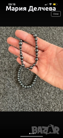 Комплект - Колие и гривна с перлен дизайн