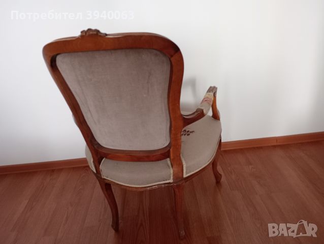 Старинно кресло, снимка 7 - Дивани и мека мебел - 45324485