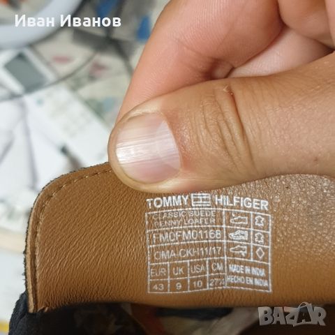 мокасини  TOMMY HILFIGER номер 43, снимка 6 - Мокасини - 46146884