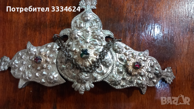 Автентична Кюстендилска сребърна пафта, снимка 2 - Антикварни и старинни предмети - 53623624