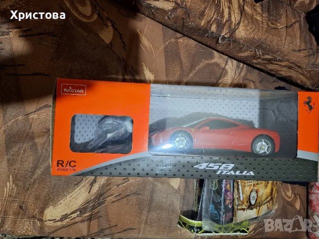 Кола с дистанционно Ferrari 458 Italia Rastar 1:18, снимка 4 - Коли, камиони, мотори, писти - 48356518