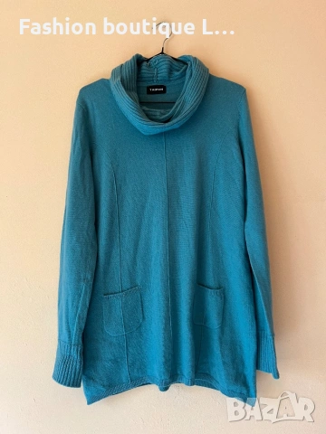 Нова тюркоазена памучна блуза с джобчета 🩵💙💚