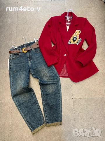 Палто с мече в 5 цвята , снимка 6 - Палта, манта - 52080525