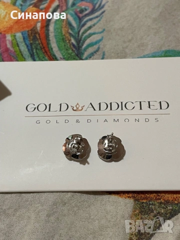 Дамски златни обеци, снимка 2 - Обеци - 54193678