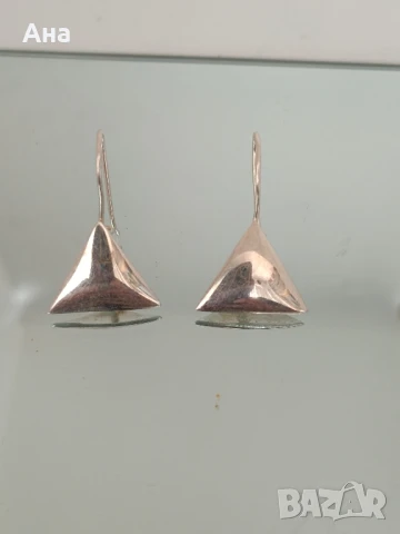 Красиви сребърни обеци , снимка 1