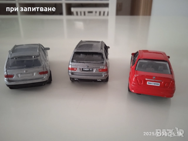 5 метални BMW: 3 серия купе и седан, z4 и две Х5,1:54- 1:61, снимка 14 - Колекции - 48918732