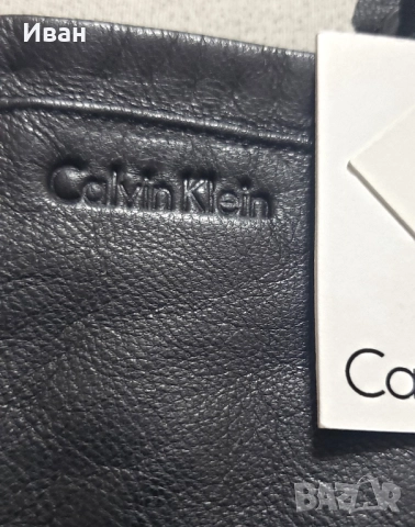 Нови кожени ръкавици  Calvin Klein, снимка 2 - Ръкавици - 52975616