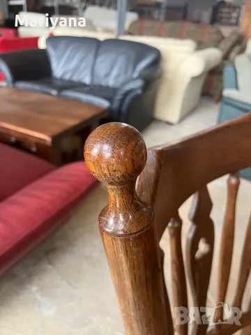 Трапезни столове 4 броя - дърво и кожа, снимка 5 - Столове - 50005539