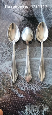 Дълбоко посребрен лъжички за кафе/чай 90-100 посребряване!, снимка 2 - Прибори за хранене, готвене и сервиране - 54099869