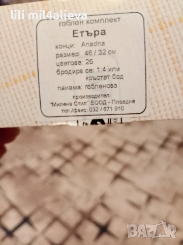 Гоблен ЕТЪРА , снимка 2 - Гоблени - 52481029