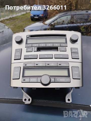 Радио, управление тойота Авенсис т25 , снимка 2 - Части - 53250109