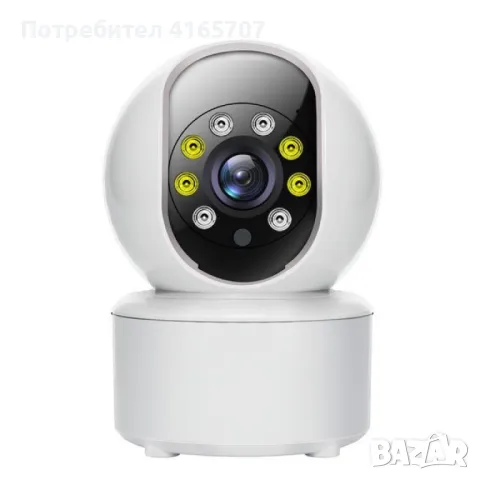 Камера 360 Wi-fi охланителна,с 2MP,2-посочно аудио и нощен цвят- идеален бебефон за вашият дом, снимка 1 - Камери - 48729269